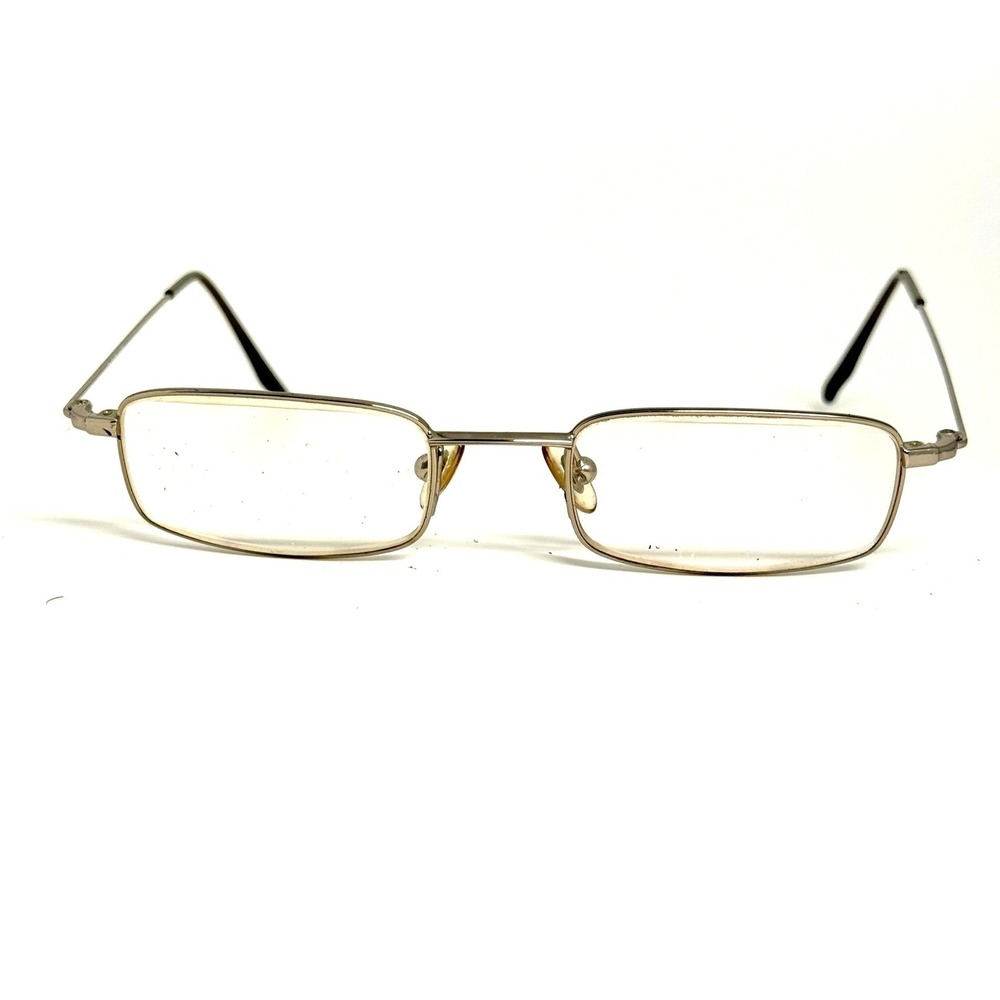 Calvin Klein Silver Rectangular Eyeglasses Frames Japan 530 140 Mens‎ Womens